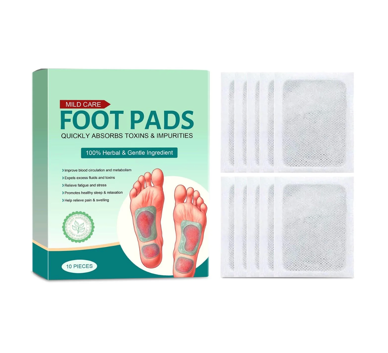 100% Merbal & Gentle Ingredient Detox Foot Pads (BUY 1 GET 1 FREE) ⭐⭐⭐⭐⭐ (4.9/5)